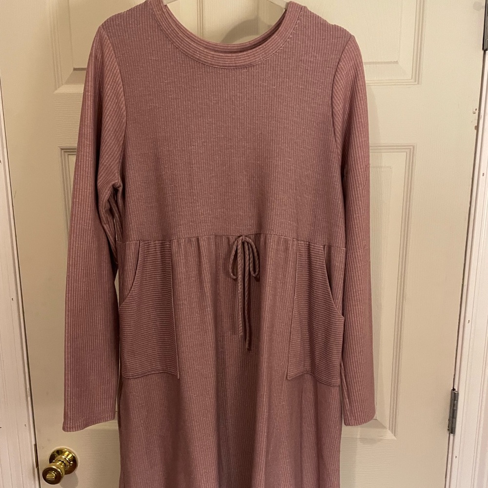 Roolee Mauve Pocket Dress